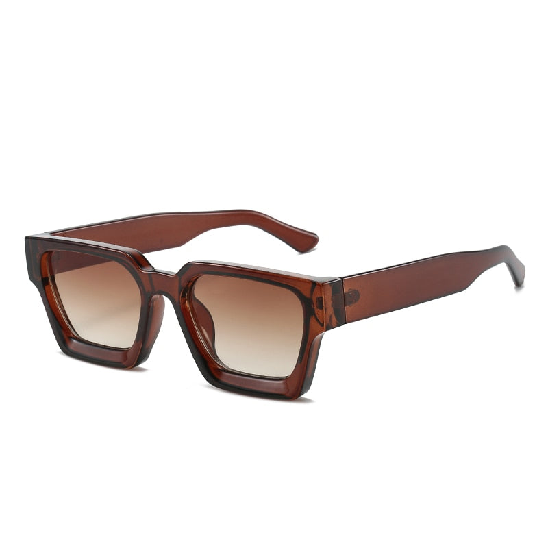 STORY Vintage Tortoiseshell Thick Square Sunglasses Women Men Brand Designer Fashion Chunky Rectangle Sun Glasses Female S19115