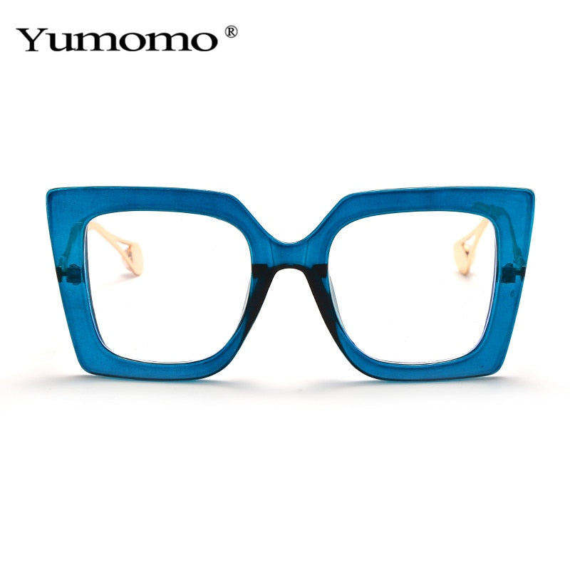 Vintage Transparent Square Glasses Women Men Clear Glasses Optical Eyeglasses Frame Lens Spectacle Frame Unisex Anti Blue Light