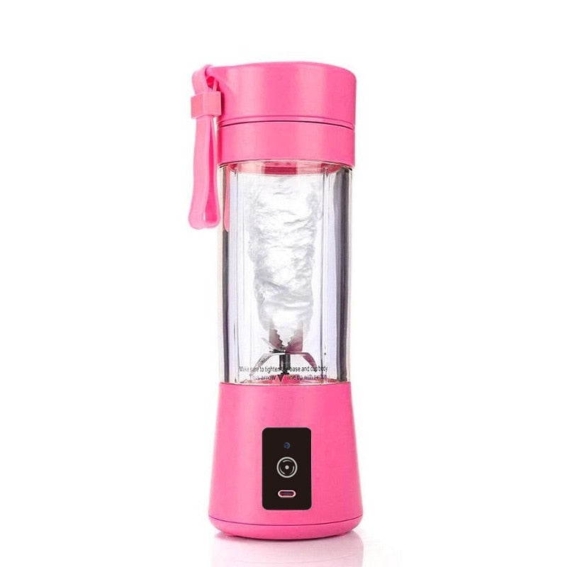 Mini Portable Blender Milkshake Cup With USB Rechargeable 6 Blades Mini Fruit Juice Mixer Shake Take Juice Cup
