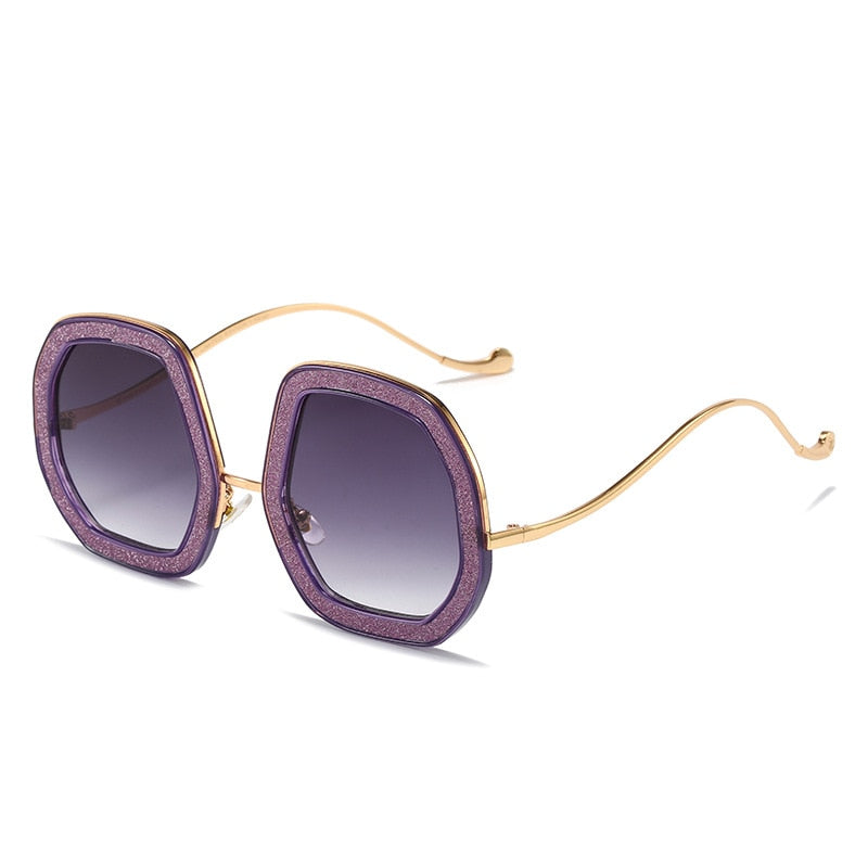 Big Frame Crystal Sun Glasses Women Cooling Designer Women Luxury Shades Lunette De Soleil Femme Googles Sunglasses Women 2022