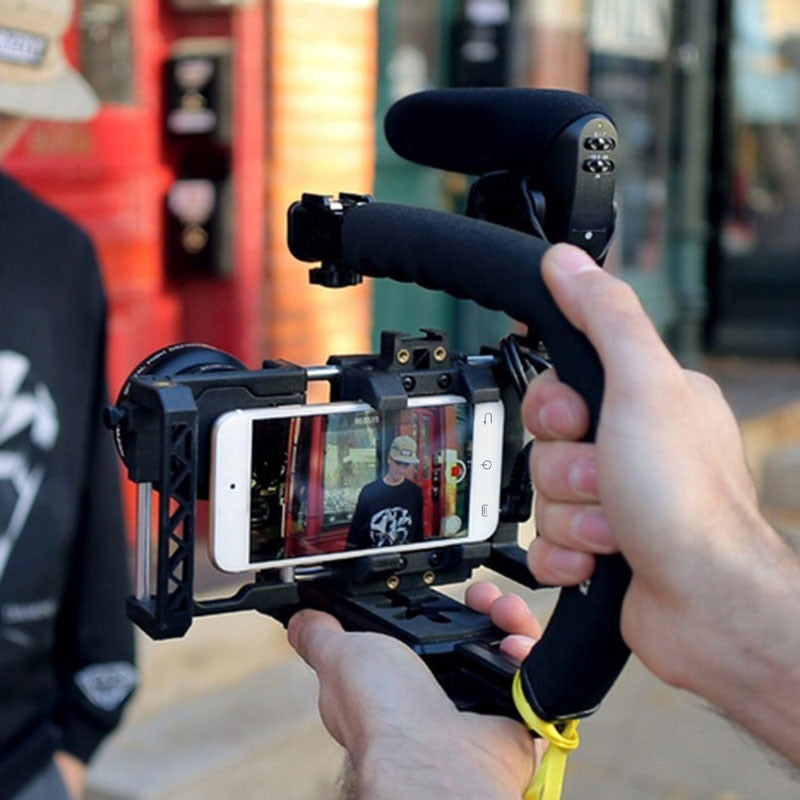 U-shaped Handheld Phone Stabilizing Photography Video Rig Film Making Vlogging Recording Case Bracket Stabilizer For Smartphone